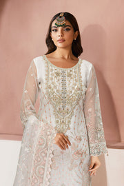 Ramsha Minhal Vol-13 Embroidered Organza Unstitched 3Pc Suit M-1303