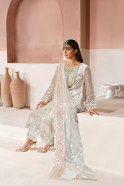 Ramsha Minhal Vol-13 Embroidered Organza Unstitched 3Pc Suit M-1303