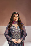 Ramsha Minhal Vol-13 Embroidered Organza Unstitched 3Pc Suit M-1304
