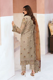 Ramsha Minhal Vol-13 Embroidered Organza Unstitched 3Pc Suit M-1305