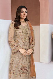 Ramsha Minhal Vol-13 Embroidered Organza Unstitched 3Pc Suit M-1305