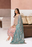 Ramsha Minhal Vol-13 Embroidered Organza Unstitched 3Pc Suit M-1307