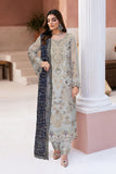 Ramsha Minhal Vol-13 Embroidered Organza Unstitched 3Pc Suit M-1309