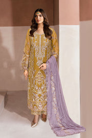 Ramsha Minhal Vol-13 Embroidered Organza Unstitched 3Pc Suit M-1310