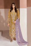 Ramsha Minhal Vol-13 Embroidered Organza Unstitched 3Pc Suit M-1310