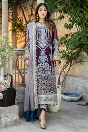 De Lambent Majestic by Imrozia Premium Embroidered Chiffon 3Pc M-34 ALYA