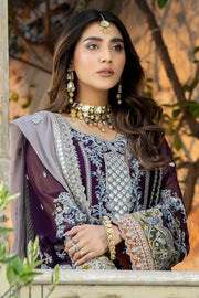 De Lambent Majestic by Imrozia Premium Embroidered Chiffon 3Pc M-34 ALYA