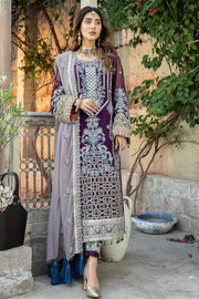 De Lambent Majestic by Imrozia Premium Embroidered Chiffon 3Pc M-34 ALYA