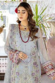 De Lambent Majestic by Imrozia Premium Embroidered Chiffon 3Pc M-35 LISON