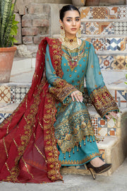 De Lambent Majestic by Imrozia Premium Embroidered Chiffon 3Pc M-36 AVA