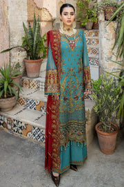 De Lambent Majestic by Imrozia Premium Embroidered Chiffon 3Pc M-36 AVA