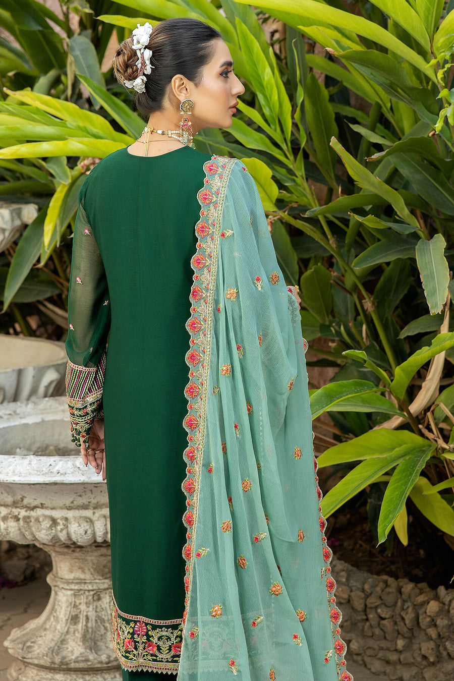 De Lambent Majestic by Imrozia Premium Embroidered Chiffon 3Pc M-38 EMNA