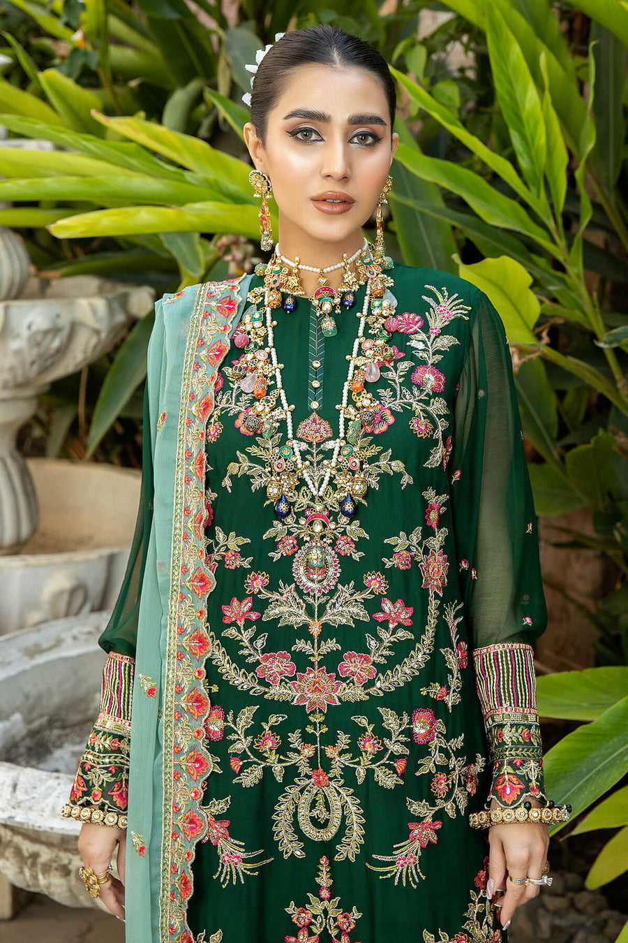 De Lambent Majestic by Imrozia Premium Embroidered Chiffon 3Pc M-38 EMNA