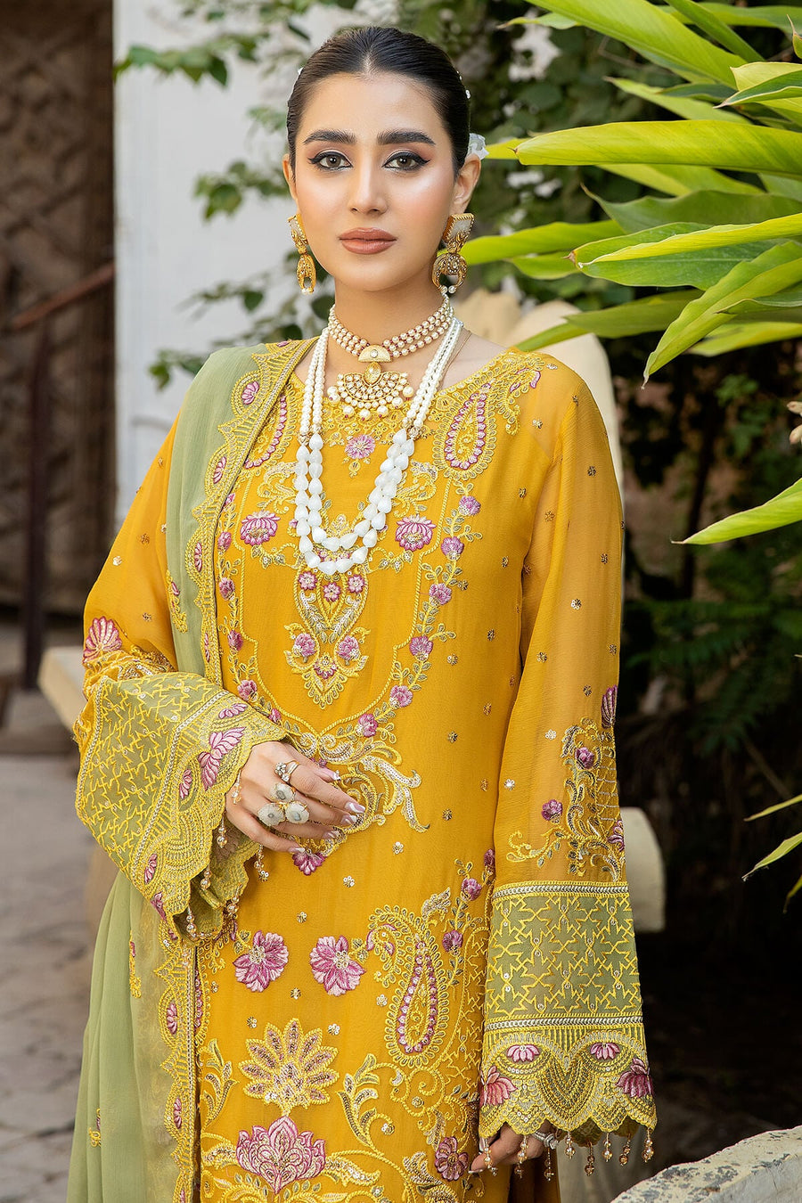 De Lambent Majestic by Imrozia Premium Embroidered Chiffon 3Pc M-39 LIA