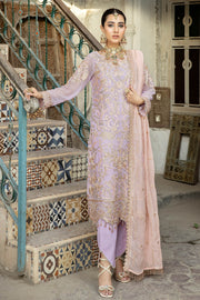 De Lambent Majestic by Imrozia Premium Embroidered Chiffon 3Pc M-40 ALMA