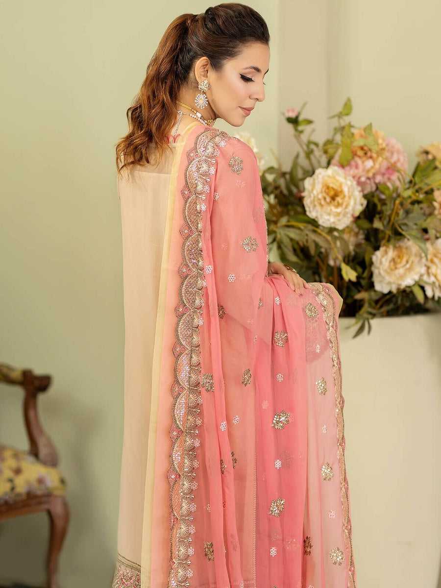 Baagh Majestic by Imrozia Premium Embroidered Chiffon M-41 NARGIZ AABI