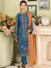 Baagh Majestic by Imrozia Premium Embroidered Chiffon M-47 GULL BAHAR