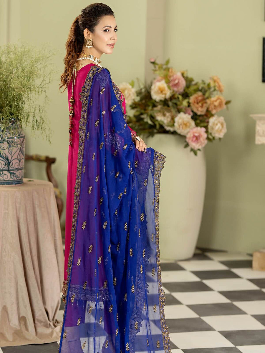 Baagh Majestic by Imrozia Premium Embroidered Chiffon M-48 KANWAL