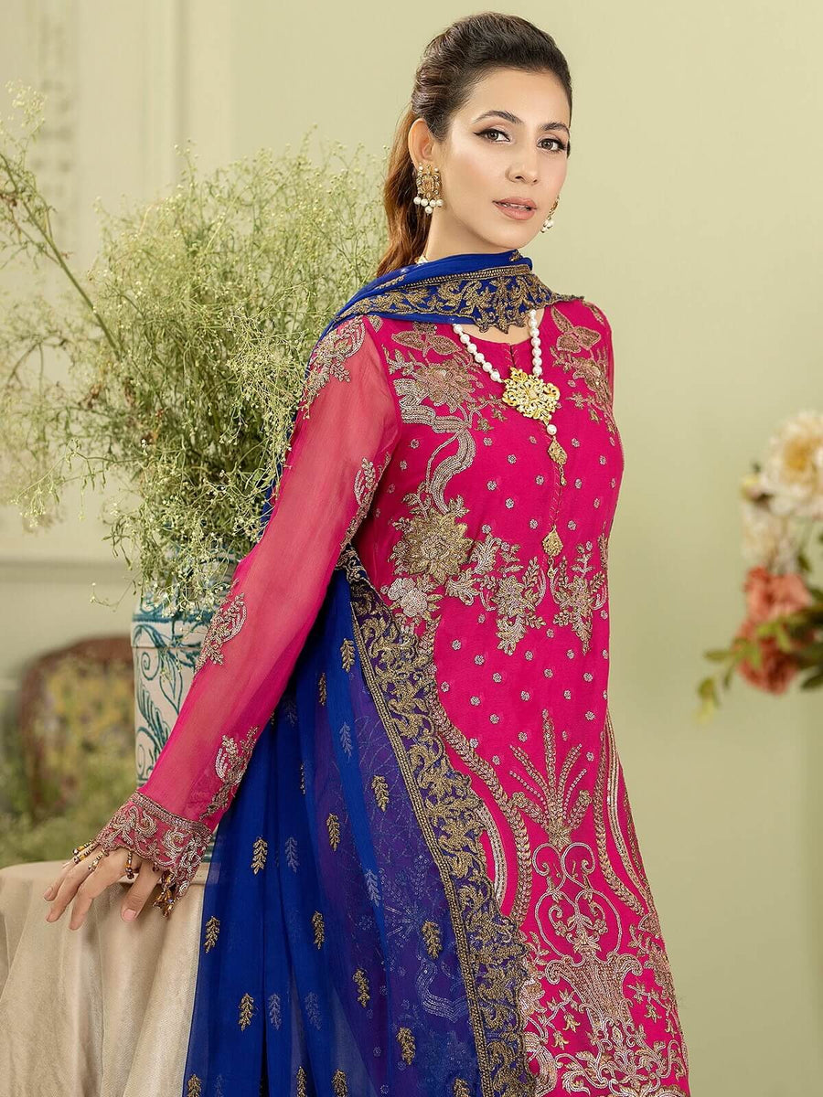 Baagh Majestic by Imrozia Premium Embroidered Chiffon M-48 KANWAL