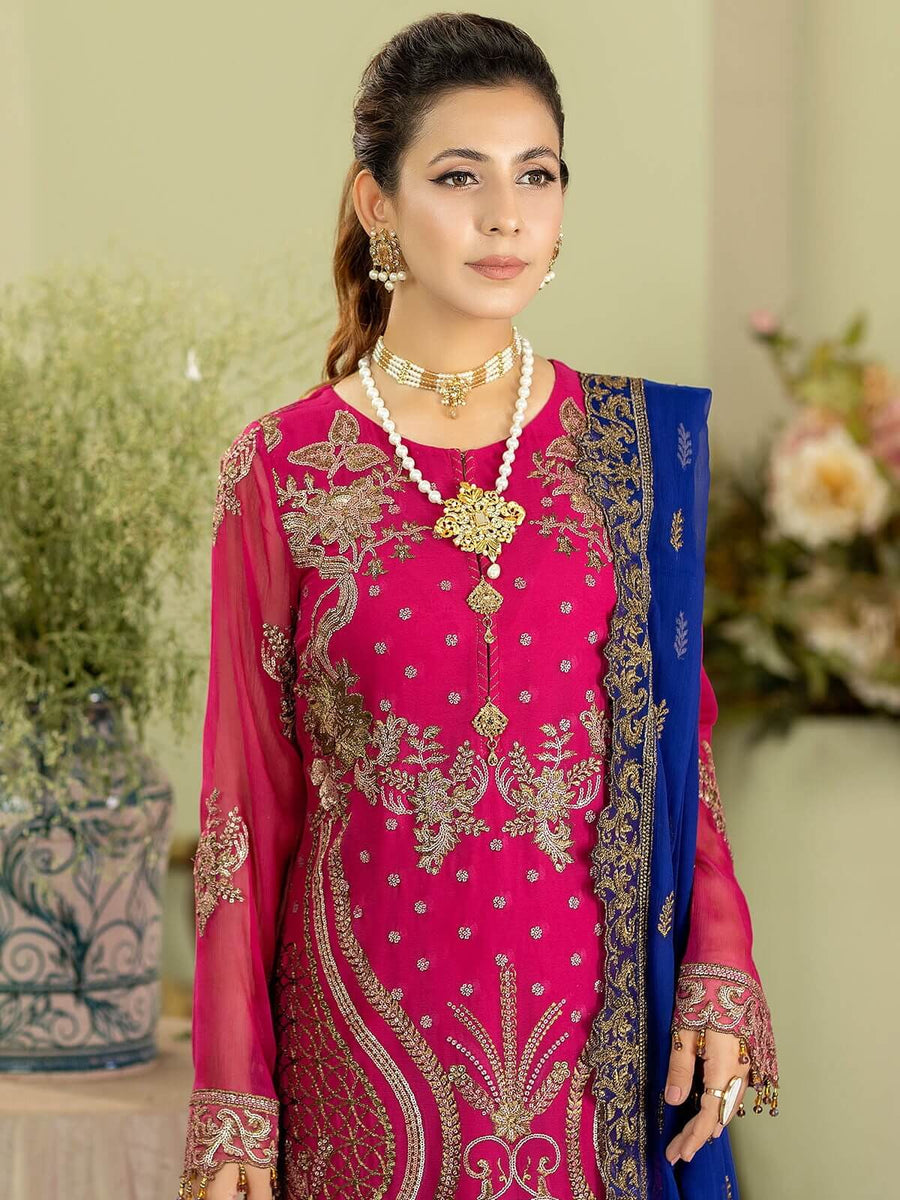 Baagh Majestic by Imrozia Premium Embroidered Chiffon M-48 KANWAL