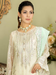 Baagh Majestic by Imrozia Premium Embroidered Chiffon M-49 CHAMBELI