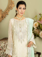Baagh Majestic by Imrozia Premium Embroidered Chiffon M-49 CHAMBELI