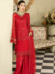 Baagh Majestic by Imrozia Premium Embroidered Chiffon M-50 CHAMPA