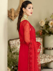 Baagh Majestic by Imrozia Premium Embroidered Chiffon M-50 CHAMPA
