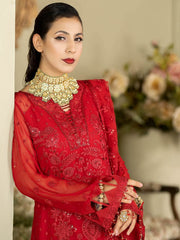 Baagh Majestic by Imrozia Premium Embroidered Chiffon M-50 CHAMPA