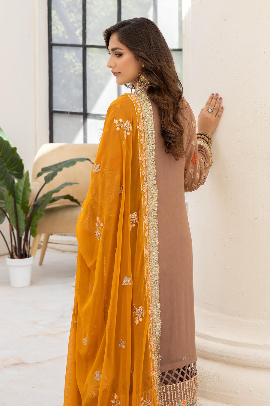 Naqsh Majestic By Imrozia Premium Unstitched Chiffon 3Pc Suit M-53 Eleonora