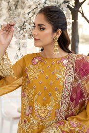 Naqsh Majestic By Imrozia Premium Unstitched Chiffon 3Pc Suit M-58 Maya