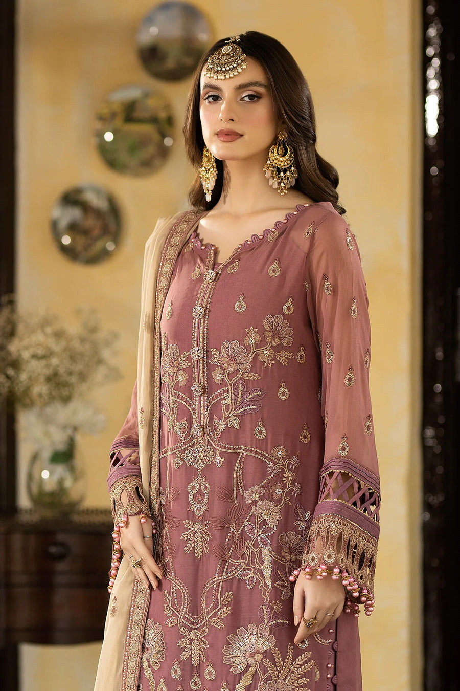 Enliven Majestic by Imrozia Premium Unstitched Chiffon 3Pc Suit M-69 Isla