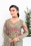 Ramsha Minhal Vol-08 Embroidered Net Unstitched 3Pc Suit M-802