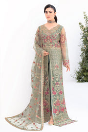 Ramsha Minhal Vol-08 Embroidered Net Unstitched 3Pc Suit M-802