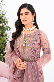 Ramsha Minhal Vol-08 Embroidered Organza Unstitched 3Pc Suit M-804