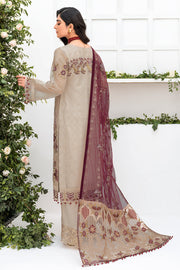 Ramsha Minhal Vol-08 Embroidered Organza Unstitched 3Pc Suit M-806