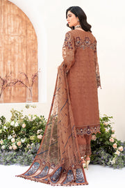 Ramsha Minhal Vol-08 Embroidered Organza Unstitched 3Pc Suit M-808