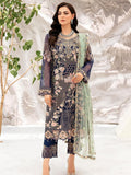 Ramsha Minhal Vol-09 Embroidered Organza Unstitched 3Pc Suit M-902
