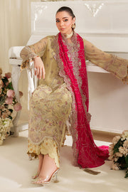 Imrozia Serene Noore Embroidery Chiffon Unstitched 3Pc Suit M-95 DHALIA