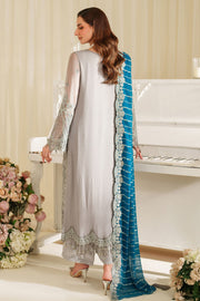 Imrozia Serene Noore Embroidery Chiffon Unstitched 3Pc Suit M-96 AMERIA