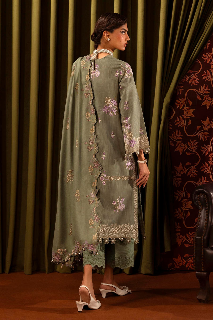 Muzlin by Sana Safinaz Embroidered Slub Unstitched 3Pc Suit D-11A