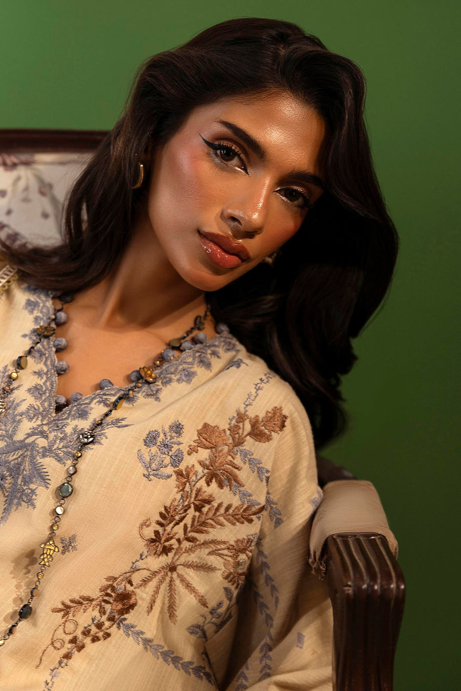 Muzlin by Sana Safinaz Embroidered Slub Unstitched 3Pc Suit D-15B