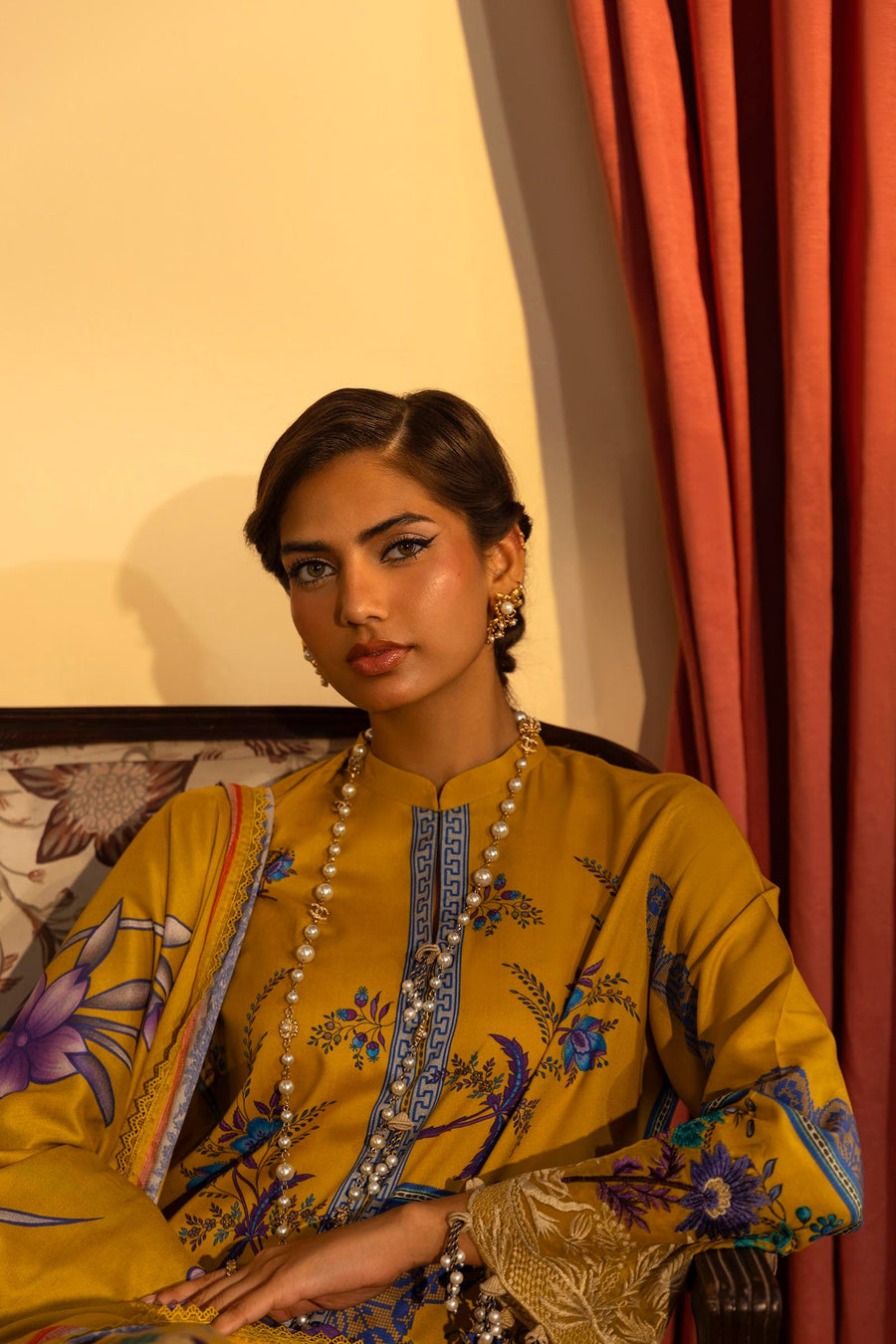Muzlin by Sana Safinaz Embroidered Linen Unstitched 3Pc Suit D-25B