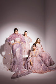 Best of Mushq Embroidered Net Unstitched 3Pc Suit BOM-05 Mabel