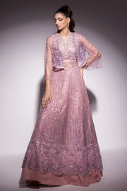 Best of Mushq Embroidered Net Unstitched 3Pc Suit BOM-05 Mabel