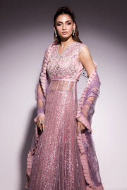 Best of Mushq Embroidered Net Unstitched 3Pc Suit BOM-05 Mabel