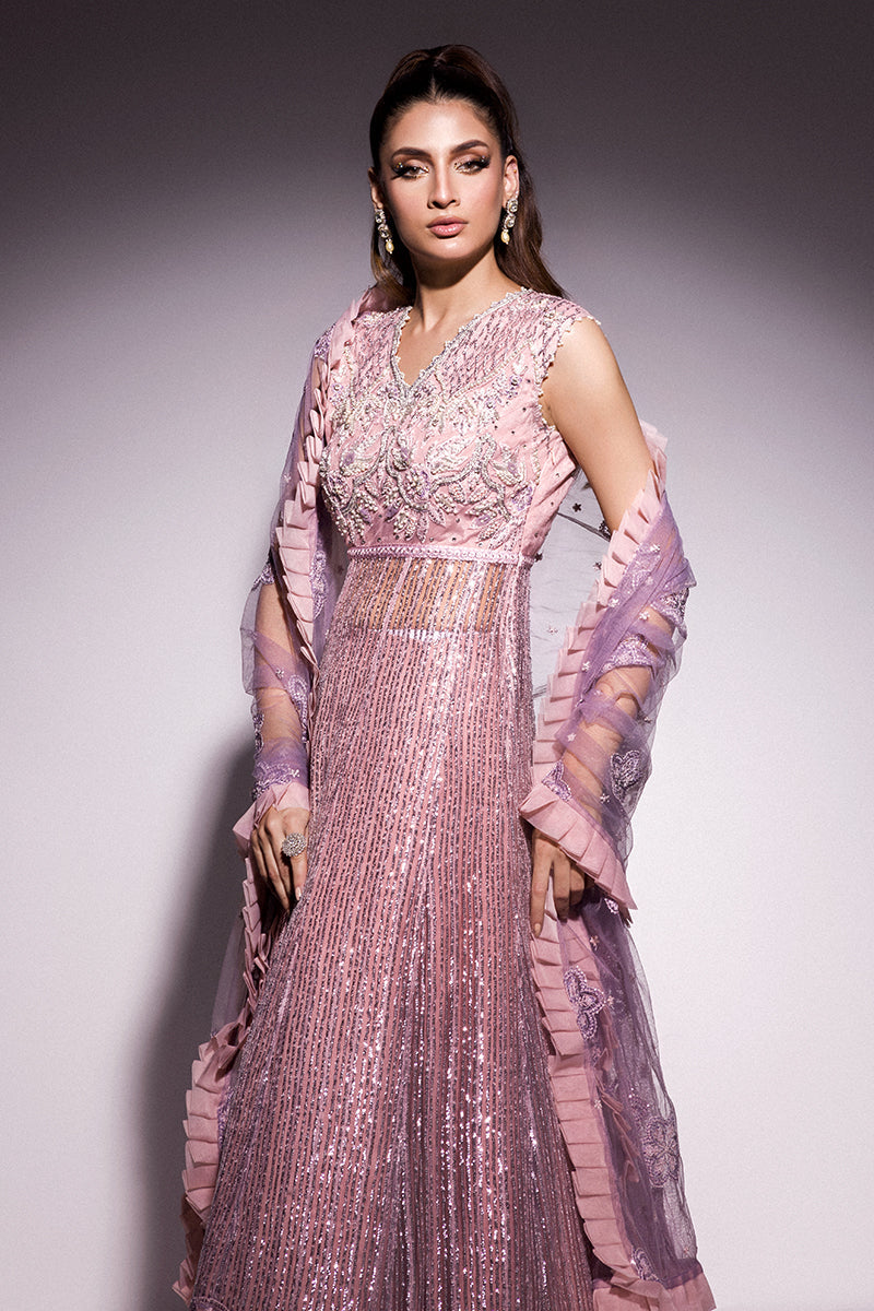 Best of Mushq Embroidered Net Unstitched 3Pc Suit BOM-05 Mabel
