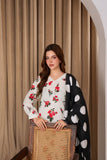 Feathers Digital Printed Khaddar Unstitched 3Pc Suit MAELIN-FT598
