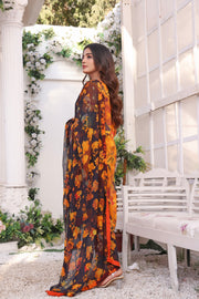 Feathers Premium Printed Lawn Unstitched 3Pc Suit MAHAM-FT193