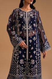 Zariya Afsanay Organza Unstitched 3Pc Suit ZB50036 MAHNOOSH